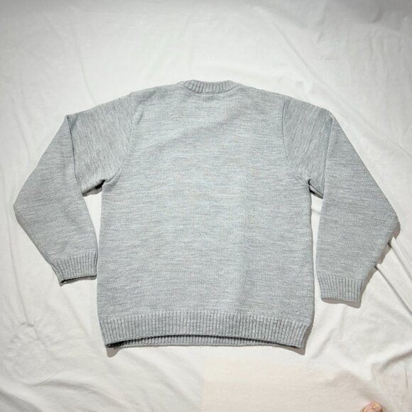 Mila Men's Pullover Sweater Large Gray Geometric Pattern - Picture 3 of 7